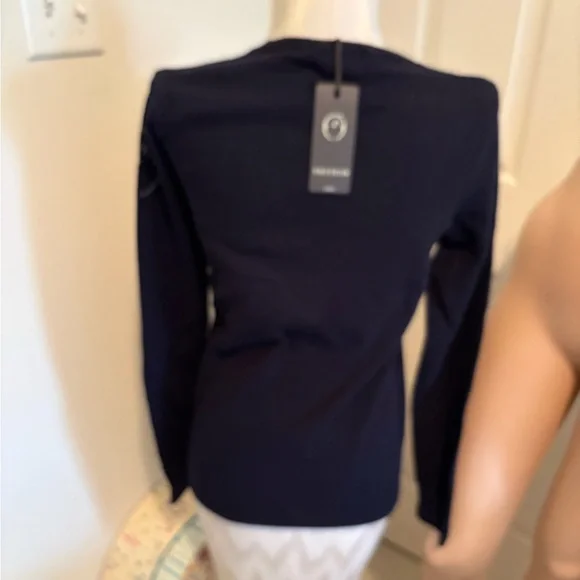Vestrum Navy Sweater withLogo XXS $250 NWT